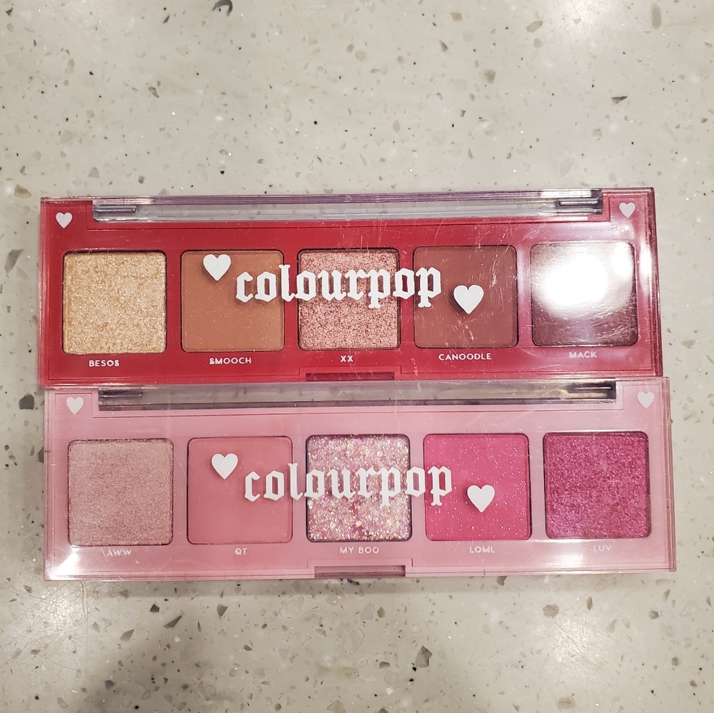 Used Once Colourpop Valentines Day Palettes